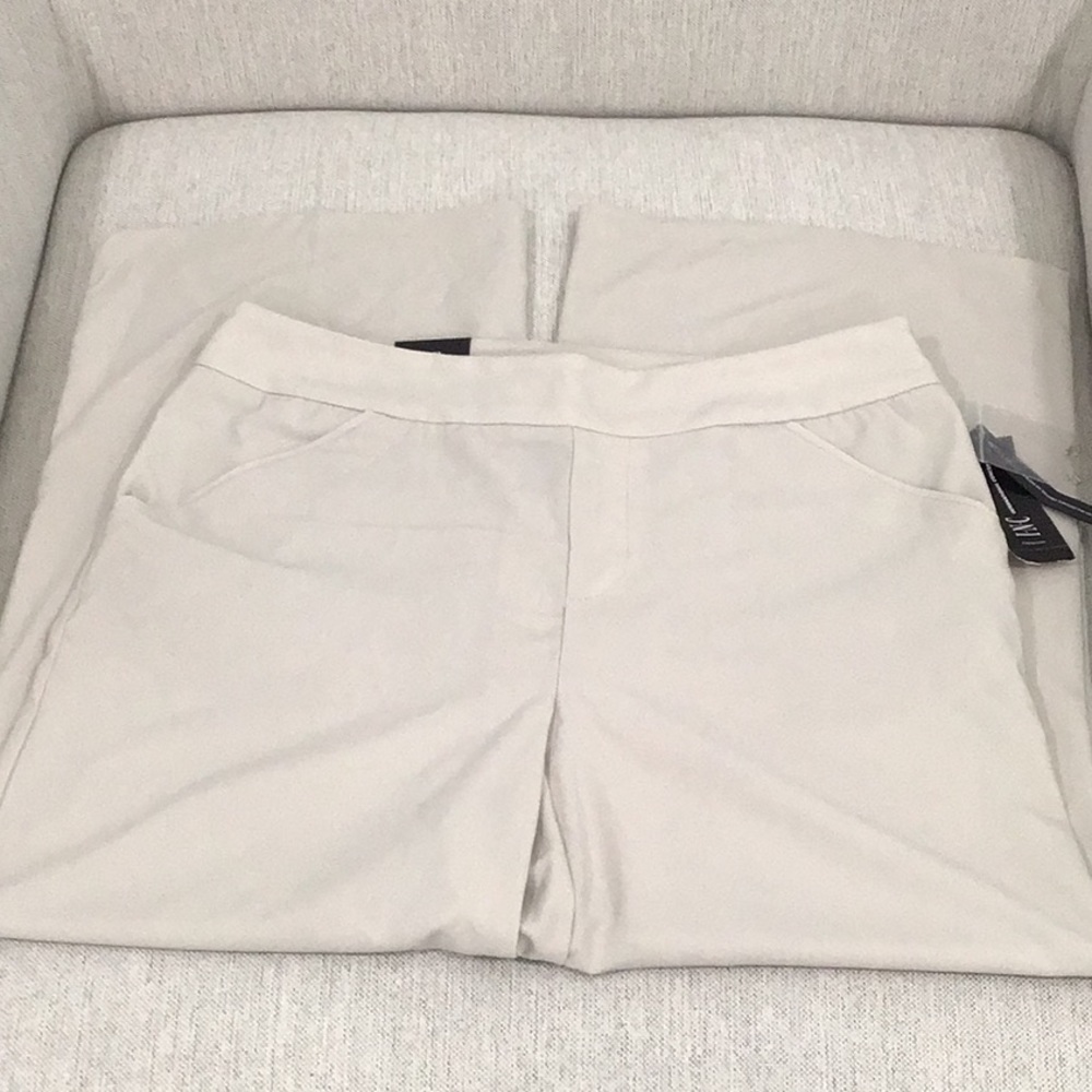 🆕 INC Good Life Trousers Regular Fit Ankle Length Toad Beige